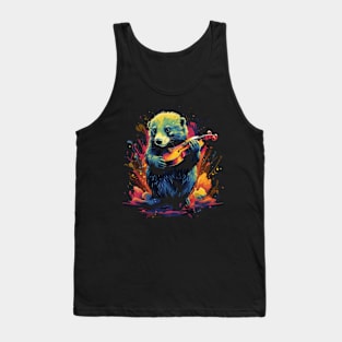 Honey Badger Playing Violin Tank Top